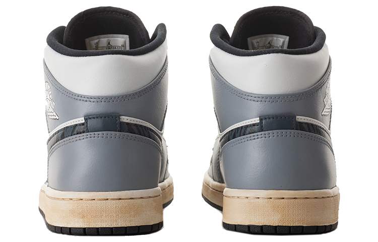Details for (W) 에어 조던 1 미드 '설호랑이' (커스텀) 554725-170(TeamA-AJ1女虎年虎纹做旧灰)