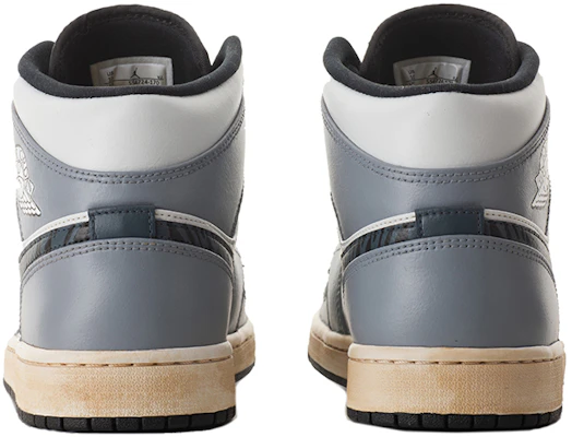 【定制球鞋】Air Jordan 1 Mid 虎年限定 CNY 國風禮盒 虎紋 輕奢滿印 Vibe解構縫線 Vibe做舊 中幫 復古籃球鞋 女款 黑白灰 Details for 【定制球鞋】Air Jordan 1 Mid 虎年限定 CNY 國風禮盒 虎紋 輕奢滿印 Vibe解構縫線 Vibe做舊 中幫 復古籃球鞋 女款 黑白灰