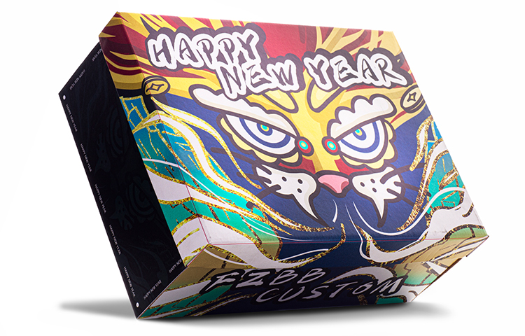 Cheap (W) 에어 조던 1 미드 '설호랑이' (커스텀) 554725-170(TeamA-AJ1女虎年虎纹做旧灰)