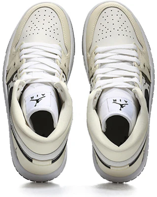 【定制球鞋】 Jordan Air Jordan 1 id "椰奶" 空軍一號 時間裂縫-未來 裸眼3D立體 復古 休閒 中幫 復古籃球鞋 女款 米白 Shop 【定制球鞋】 Jordan Air Jordan 1 id "椰奶" 空軍一號 時間裂縫-未來 裸眼3D立體 復古 休閒 中幫 復古籃球鞋 女款 米白