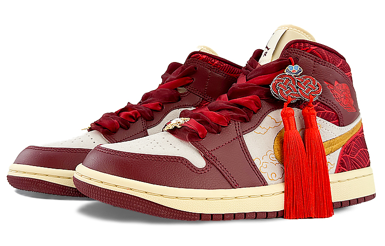 Shop (W) [定制鞋] Air Jordan 1 Mid '法庭精灵流苏婚礼盒' DZ2820-601-469137