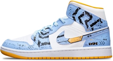 (W) Zapatillas Air Jordan 1 Mid 'Cyberpunk Gundam Azul Niebla' BQ6472-117(TeamT-战损III蓝白S-BOX) Buy (W) Zapatillas Air Jordan 1 Mid 'Cyberpunk Gundam Azul Niebla' BQ6472-117(TeamT-战损III蓝白S-BOX)