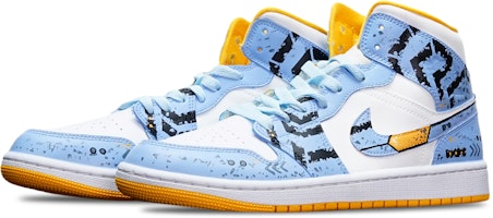 (W) Zapatillas Air Jordan 1 Mid 'Cyberpunk Gundam Azul Niebla' BQ6472-117(TeamT-战损III蓝白S-BOX) Lookbook (W) Zapatillas Air Jordan 1 Mid 'Cyberpunk Gundam Azul Niebla' BQ6472-117(TeamT-战损III蓝白S-BOX)