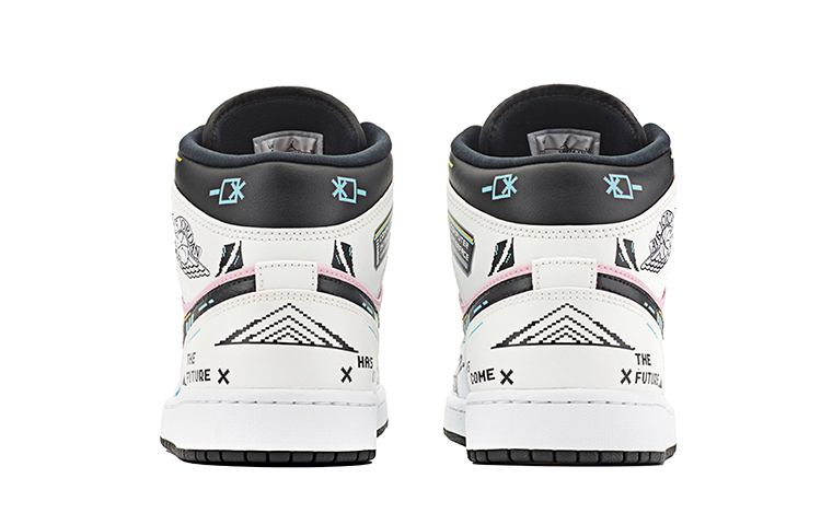 Purchase (W) [Zapatos Personalizados] Air Jordan 1 Mid 'Gamer Ciberpunk' 554725-170(TeamA-AJ1黄女款赛博棉花糖)