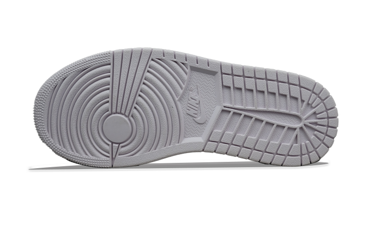 Purchase 【訂製球鞋】Jordan Air Jordan 1 Mid 賽博朋克 破壞格紋 中幫 復古籃球鞋 女款 粉白紫