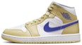 Details for (W) 에어 조던 1 미드 '춤추는 곰 - 화이트 옐로우' (커스텀) BQ6472-701(Team4-女款小熊跳舞)