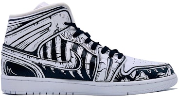 (W) 【カスタムシューズ】(女性用) エアジョーダン1 ミッド「ダークアニメファング」 554725-130(TeamD-二次元暗黑獠牙) Order (W) 【カスタムシューズ】(女性用) エアジョーダン1 ミッド「ダークアニメファング」 554725-130(TeamD-二次元暗黑獠牙)