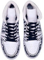 (W) 【カスタムシューズ】(女性用) エアジョーダン1 ミッド「ダークアニメファング」 554725-130(TeamD-二次元暗黑獠牙) Shop (W) 【カスタムシューズ】(女性用) エアジョーダン1 ミッド「ダークアニメファング」 554725-130(TeamD-二次元暗黑獠牙)