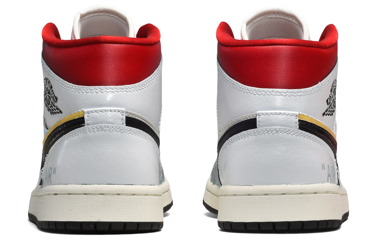 Shop (W) 【カスタムシューズ】(女性用) エアジョーダン1 ミッド「デニム ブラック ホワイト ブルー」 BQ6472-061(TeamE-女款牛仔布黑白蓝)