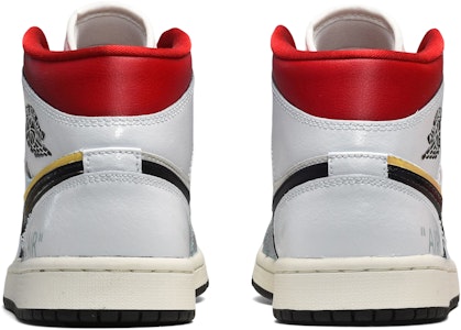 (W) 【カスタムシューズ】(女性用) エアジョーダン1 ミッド「デニム ブラック ホワイト ブルー」 BQ6472-061(TeamE-女款牛仔布黑白蓝) Shop (W) 【カスタムシューズ】(女性用) エアジョーダン1 ミッド「デニム ブラック ホワイト ブルー」 BQ6472-061(TeamE-女款牛仔布黑白蓝)