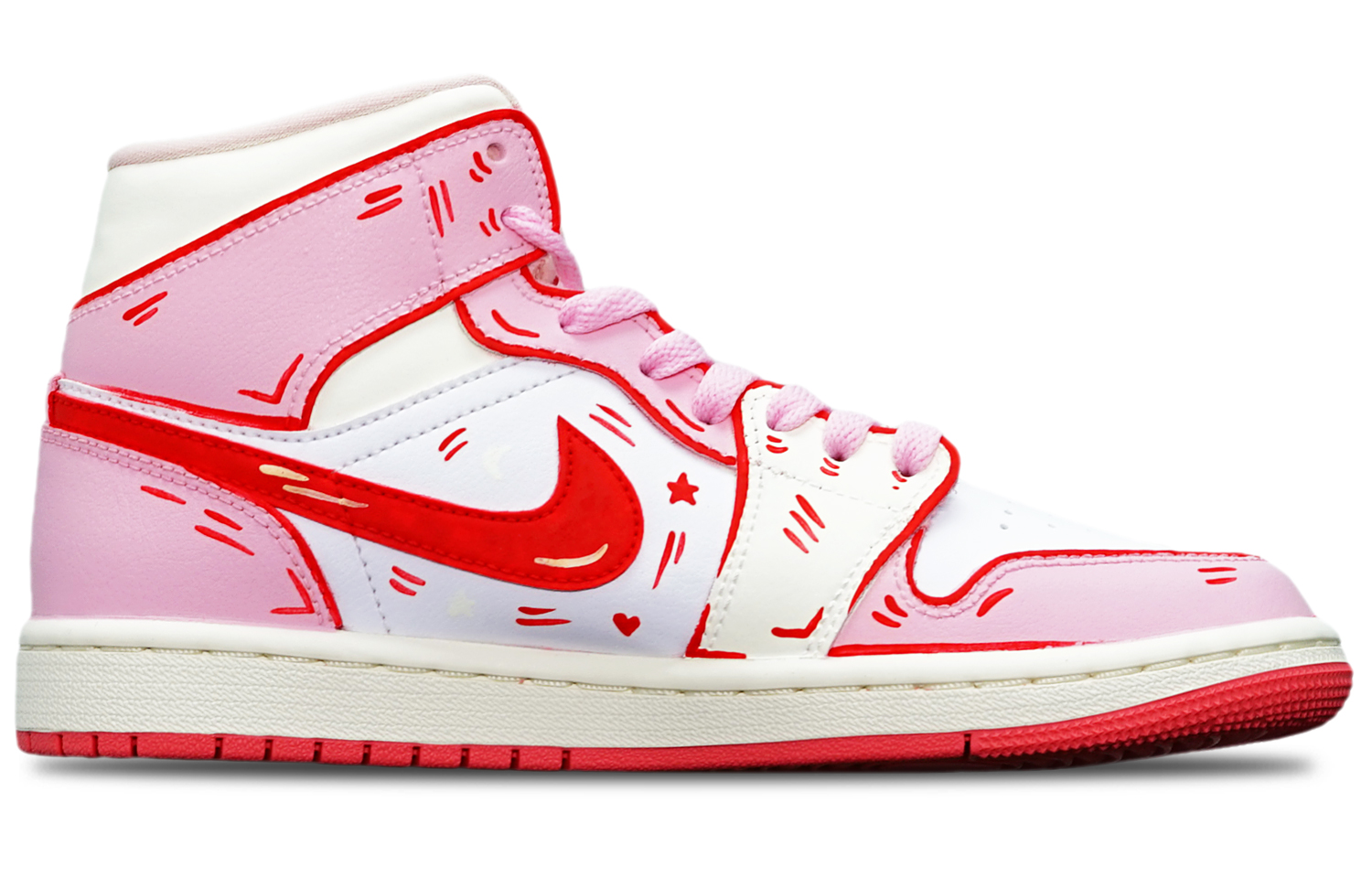 Buy (W) [Sepatu Kustom] Air Jordan 1 Mid 'Dimensional Magic Circle' BQ6472-186(TeamT-百变小樱B型S-BOX)