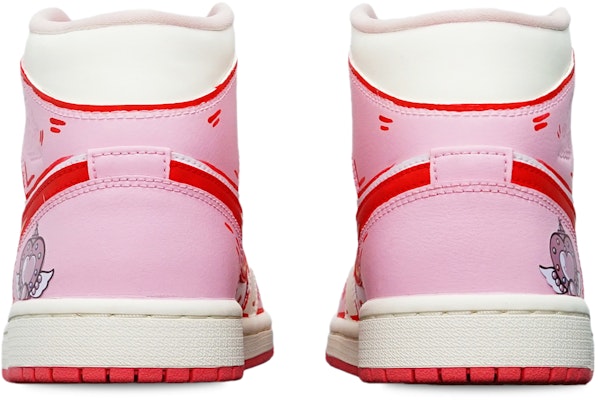 (W) 에어 조던 1 미드 '핑크 하트 날개' (커스텀) BQ6472-186(TeamT-粉色心形翅膀S-BOX) Lookbook (W) 에어 조던 1 미드 '핑크 하트 날개' (커스텀) BQ6472-186(TeamT-粉色心形翅膀S-BOX)