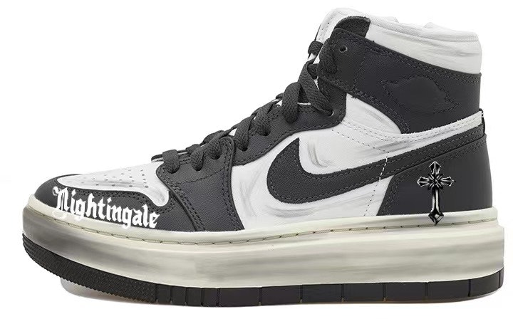 custom-shoes-women-air-jordan-1-mid-distressed-cross-black-white