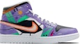 Order (W) 【カスタムシューズ】(女性) エアジョーダン1 ミッド 'エヴァンゲリオン カスタムパープルイエロー' 554725-129(TeamE-女款-初号机-紫黄)