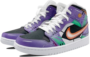 (W) Zapatillas Jordan 1 Mid "Evangelion" Morado/Amarillo 554725-129(TeamE-女款-初号机-紫黄) Lookbook (W) Zapatillas Jordan 1 Mid "Evangelion" Morado/Amarillo 554725-129(TeamE-女款-初号机-紫黄)