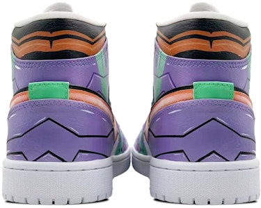 (W) 【カスタムシューズ】(女性) エアジョーダン1 ミッド 'エヴァンゲリオン カスタムパープルイエロー' 554725-129(TeamE-女款-初号机-紫黄) Shop (W) 【カスタムシューズ】(女性) エアジョーダン1 ミッド 'エヴァンゲリオン カスタムパープルイエロー' 554725-129(TeamE-女款-初号机-紫黄)