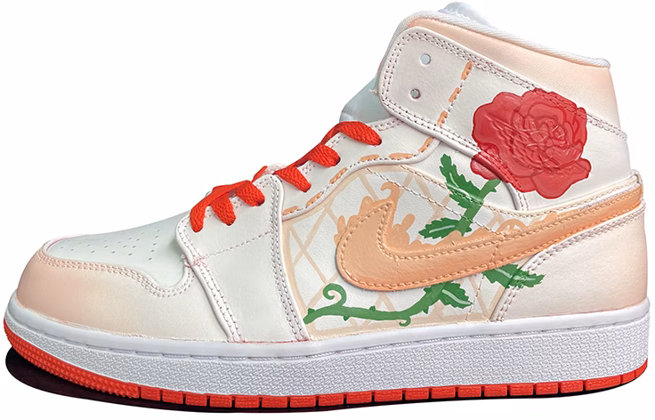 custom-shoes-women-air-jordan-1-mid-flame-rose-graffiti