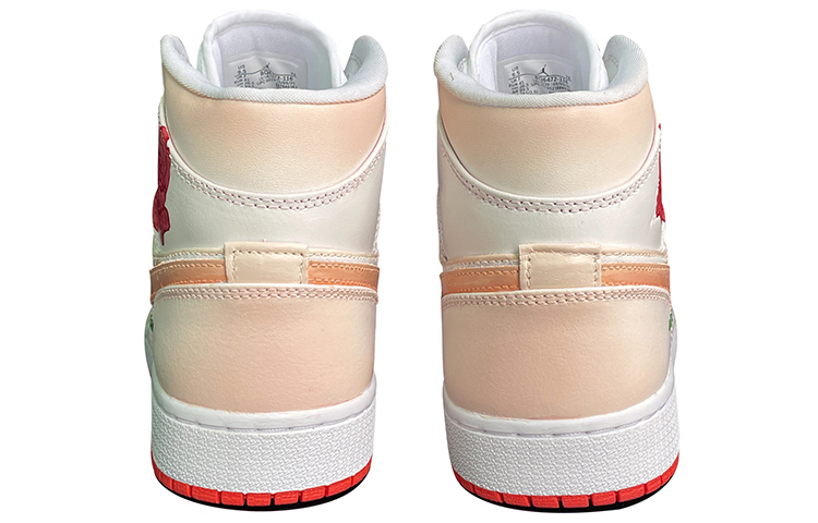 Purchase (W) 에어 조던 1 미드 '플레임 로즈 그라피티' 커스텀 슈즈 BQ6472-116(TeamD-女款火焰玫瑰手绘喷绘涂鸦)