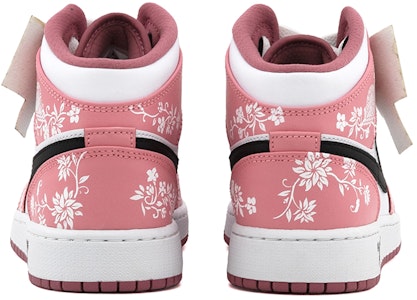 (W) 에어 조던 1 미드 '플로럴 블랙 핑크' (커스텀) DQ8423-616(Team肆-浪漫复古花卉A) Shop (W) 에어 조던 1 미드 '플로럴 블랙 핑크' (커스텀) DQ8423-616(Team肆-浪漫复古花卉A)