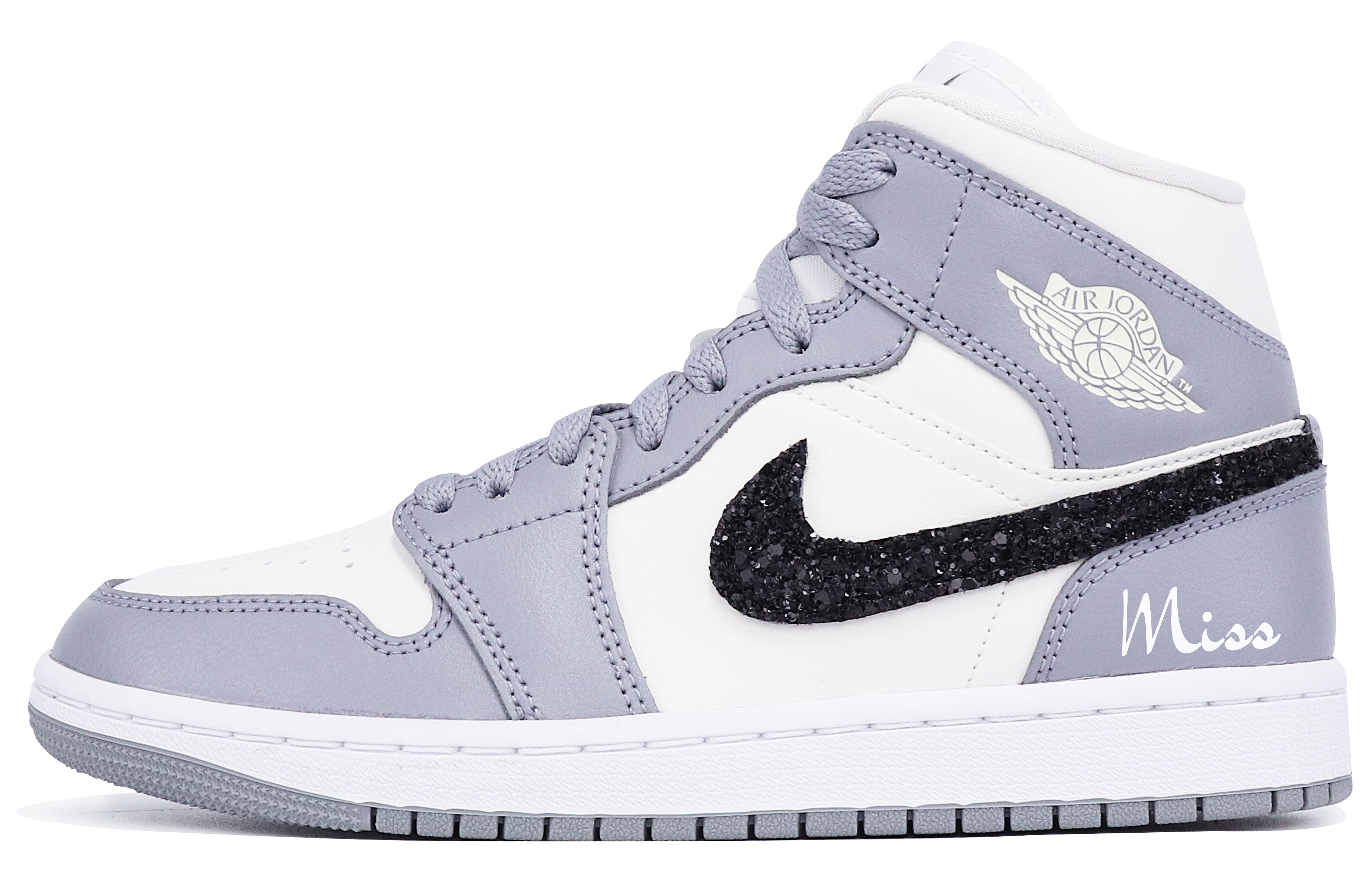 Buy (W) [定制鞋] 耐克 Air Jordan 1 Mid '涂鸦' BQ6472-115(TeamTen-女款Miss中帮)