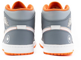 【客製球鞋】Jordan Air Jordan 1 Mid 野鶴製造 鴿子 格紋 五角星 中幫 復古籃球鞋 女款 灰橙 Purchase 【客製球鞋】Jordan Air Jordan 1 Mid 野鶴製造 鴿子 格紋 五角星 中幫 復古籃球鞋 女款 灰橙