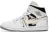 Buy 【定製球鞋】 Jordan Air Jordan 1 Mid 野鶴製造 花語系列 小雛菊限定 禮盒 中幫 復古籃球鞋 女款 灰白