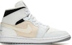 Order 【定製球鞋】 Jordan Air Jordan 1 Mid 野鶴製造 花語系列 小雛菊限定 禮盒 中幫 復古籃球鞋 女款 灰白