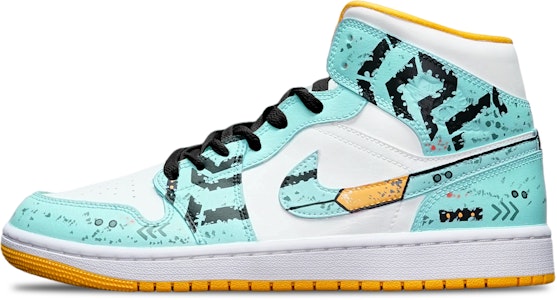 (W) Zapatillas Air Jordan 1 Mid 'Gundam Cyberpunk Verde Blanco' BQ6472-117(TeamT-战损III绿白S-BOX) Order (W) Zapatillas Air Jordan 1 Mid 'Gundam Cyberpunk Verde Blanco' BQ6472-117(TeamT-战损III绿白S-BOX)