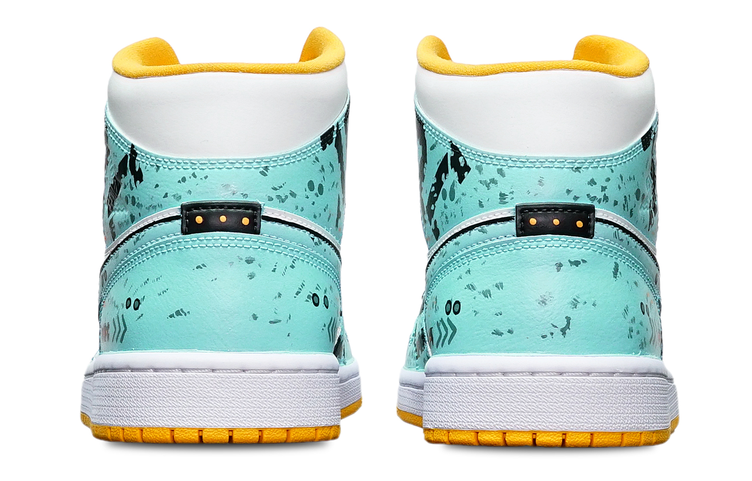 Purchase (W) 에어 조던 1 미드 "건담 사이버펑크" (커스텀) BQ6472-117(TeamT-战损III绿白S-BOX)