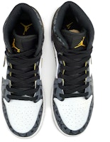 【訂製球鞋】Jordan Air Jordan 1 Mid 合成革人造革 幽靈萬聖節 噴繪手繪 秋季主題訂製 減震支撐 中幫 復古籃球鞋 女款 黑白灰 Shop 【訂製球鞋】Jordan Air Jordan 1 Mid 合成革人造革 幽靈萬聖節 噴繪手繪 秋季主題訂製 減震支撐 中幫 復古籃球鞋 女款 黑白灰
