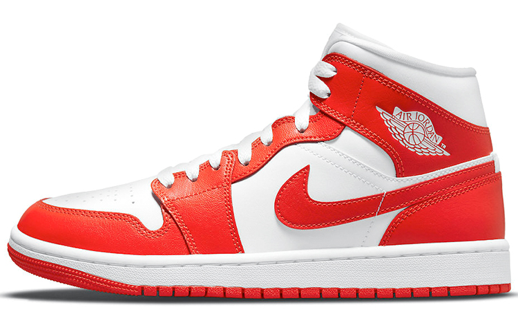 Purchase (W) [Custom Sepatu] Air Jordan 1 Mid 'Havana Red Es Krim' BQ6472-116(TeamT-冰淇淋粉白S-BOX)
