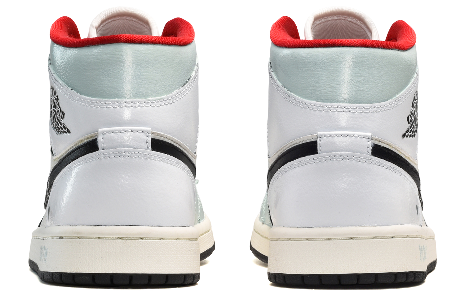 Shop (W) 에어 조던 1 미드 '하트 썸머' (커스텀) BQ6472-061(TeamE-女款爱心蓝白黑)