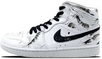 (W) 【定制鞋】Air Jordan 1 Mid '墨溅' 554725-126(Team叁-女款中国风水墨黑白灰) Buy (W) 【定制鞋】Air Jordan 1 Mid '墨溅' 554725-126(Team叁-女款中国风水墨黑白灰)