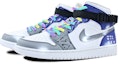 Lookbook (W) 【定制鞋款】Air Jordan 1 Mid“星际代码” 554725-126-(Team叁-女款手绘喷绘蓝灰)