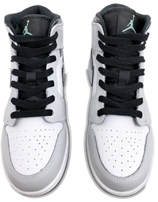 【定制球鞋】Jordan Air Jordan 1 Mid "Island Green" 冰雪主題 手繪噴繪雪花 中幫 復古籃球鞋 女款 灰黑白 Shop 【定制球鞋】Jordan Air Jordan 1 Mid "Island Green" 冰雪主題 手繪噴繪雪花 中幫 復古籃球鞋 女款 灰黑白