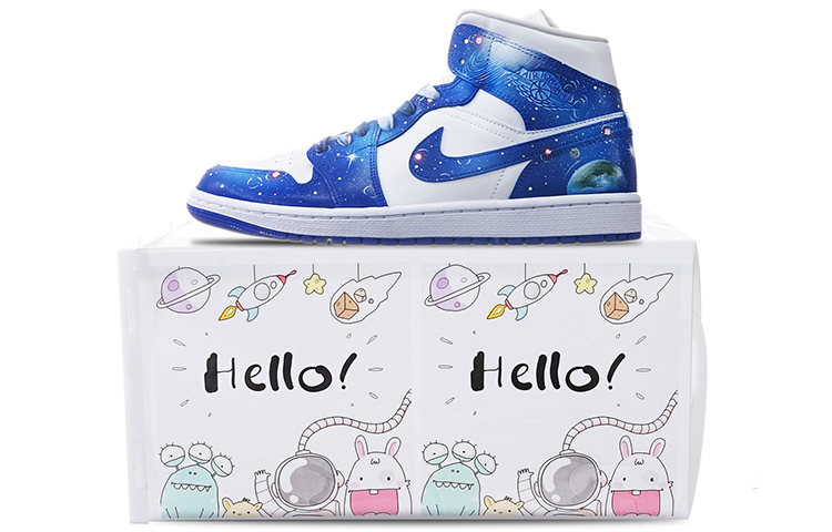 [Custom Shoes] (W) Jordan 1 Mid 'Kentucky Meta Universe'