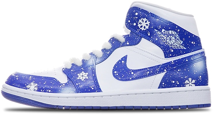 (W) 【定制鞋】Air Jordan 1 Mid “肯塔基冷冻” BQ6472-104(TeamT-圣诞主题白蓝S-BOX) Order (W) 【定制鞋】Air Jordan 1 Mid “肯塔基冷冻” BQ6472-104(TeamT-圣诞主题白蓝S-BOX)