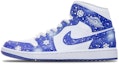 Order (W) 【定制鞋】Air Jordan 1 Mid “肯塔基冷冻” BQ6472-104(TeamT-圣诞主题白蓝S-BOX)