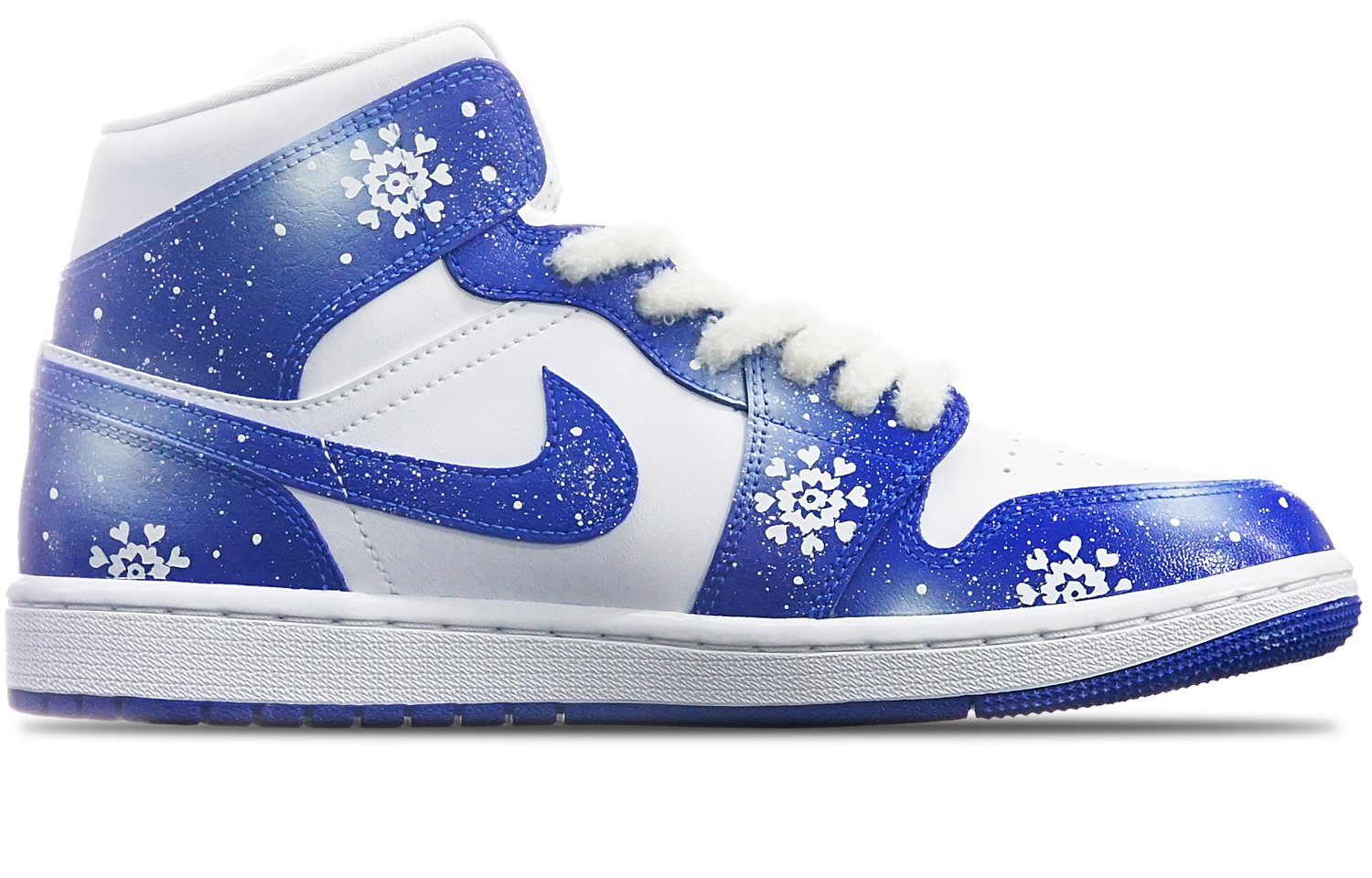 Order (W) [Kasut Custom] Air Jordan 1 Mid 'Kentucky Hari Valentine' BQ6472-104(TeamT-情人节主题白蓝肯塔基)