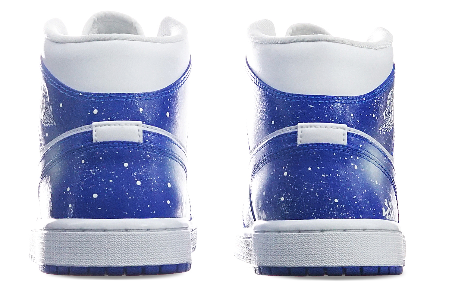 Shop (W) [Kasut Custom] Air Jordan 1 Mid 'Kentucky Hari Valentine' BQ6472-104(TeamT-情人节主题白蓝肯塔基)