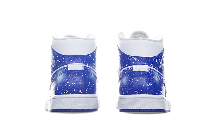 Purchase (W) [Sepatu Kustom] Air Jordan 1 Mid 'Kentucky Frozen' BQ6472-104(TeamT-圣诞主题白蓝S-BOX)