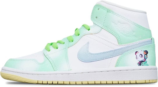 (W) カスタムAJ1ミッド "レモンウォッシュパンダ" BQ6472-701(TeamT-光晕蹦迪熊猫S-BOX) Buy (W) カスタムAJ1ミッド "レモンウォッシュパンダ" BQ6472-701(TeamT-光晕蹦迪熊猫S-BOX)