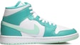 Order (W) 【カスタムシューズ】 (女性用) エアジョーダン 1 ミッド「マリングリーン」 DV2229-300(Team10-一叶知秋女薄荷绿QD)