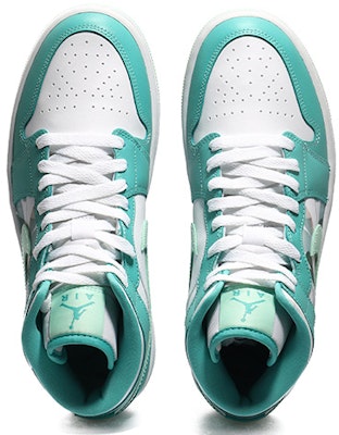 (W) 【カスタムシューズ】 (女性用) エアジョーダン 1 ミッド「マリングリーン」 DV2229-300(Team10-一叶知秋女薄荷绿QD) Shop (W) 【カスタムシューズ】 (女性用) エアジョーダン 1 ミッド「マリングリーン」 DV2229-300(Team10-一叶知秋女薄荷绿QD)