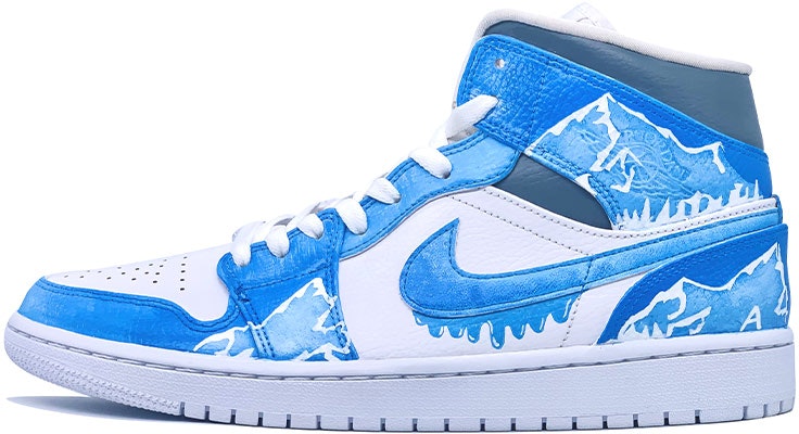 (W) 定制鞋款 Air Jordan 1 Mid '融化冰川' 554725-130(TeamD-女款冰川融化) Buy (W) 定制鞋款 Air Jordan 1 Mid '融化冰川' 554725-130(TeamD-女款冰川融化)