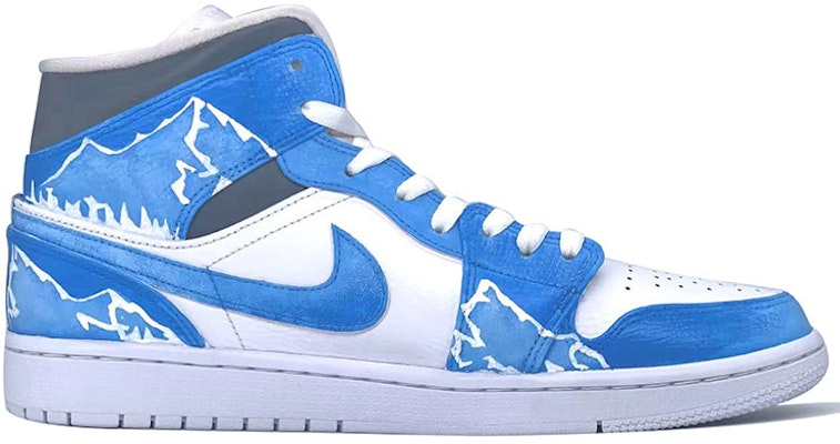 (W) 定制鞋款 Air Jordan 1 Mid '融化冰川' 554725-130(TeamD-女款冰川融化) Order (W) 定制鞋款 Air Jordan 1 Mid '融化冰川' 554725-130(TeamD-女款冰川融化)
