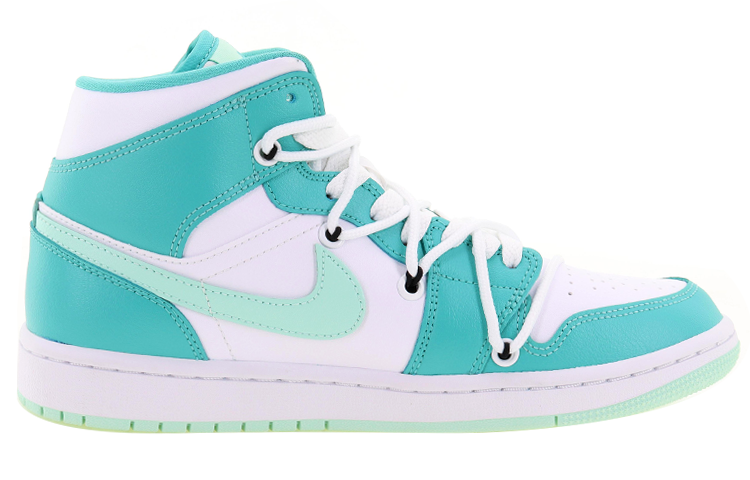 Order (W) [Sepatu Eksklusif] Air Jordan 1 Mid 'Mint Soul Rabbit' DV2229-300(Team10-水墨魂兔)