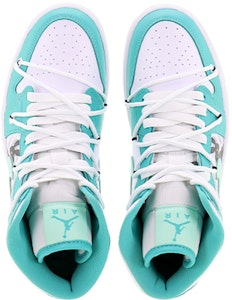 【定製球鞋】Jordan Air Jordan 1 Mid 水墨魂兔 中幫 復古籃球鞋 女款 薄荷綠 Shop 【定製球鞋】Jordan Air Jordan 1 Mid 水墨魂兔 中幫 復古籃球鞋 女款 薄荷綠