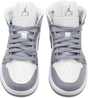 【定制球鞋】Jordan Air Jordan 1 Mid 手繪蘭花 雲錦 中國風 鴛鴦 中幫 復古籃球鞋 女款 灰白 Purchase 【定制球鞋】Jordan Air Jordan 1 Mid 手繪蘭花 雲錦 中國風 鴛鴦 中幫 復古籃球鞋 女款 灰白