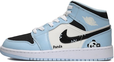(W) カスタムAJ1ミッド"パンダ-白青" 555112-401(Team10-可爱熊猫QD) Buy (W) カスタムAJ1ミッド"パンダ-白青" 555112-401(Team10-可爱熊猫QD)
